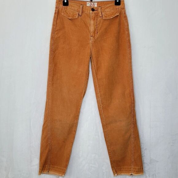 We The Free High Rise Straight Leg Corduroy Pants Size 26 - Picture 1 of 7